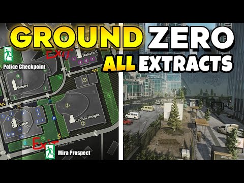 Ground Zero All Extract Locations with Map in Escape From Tarkov