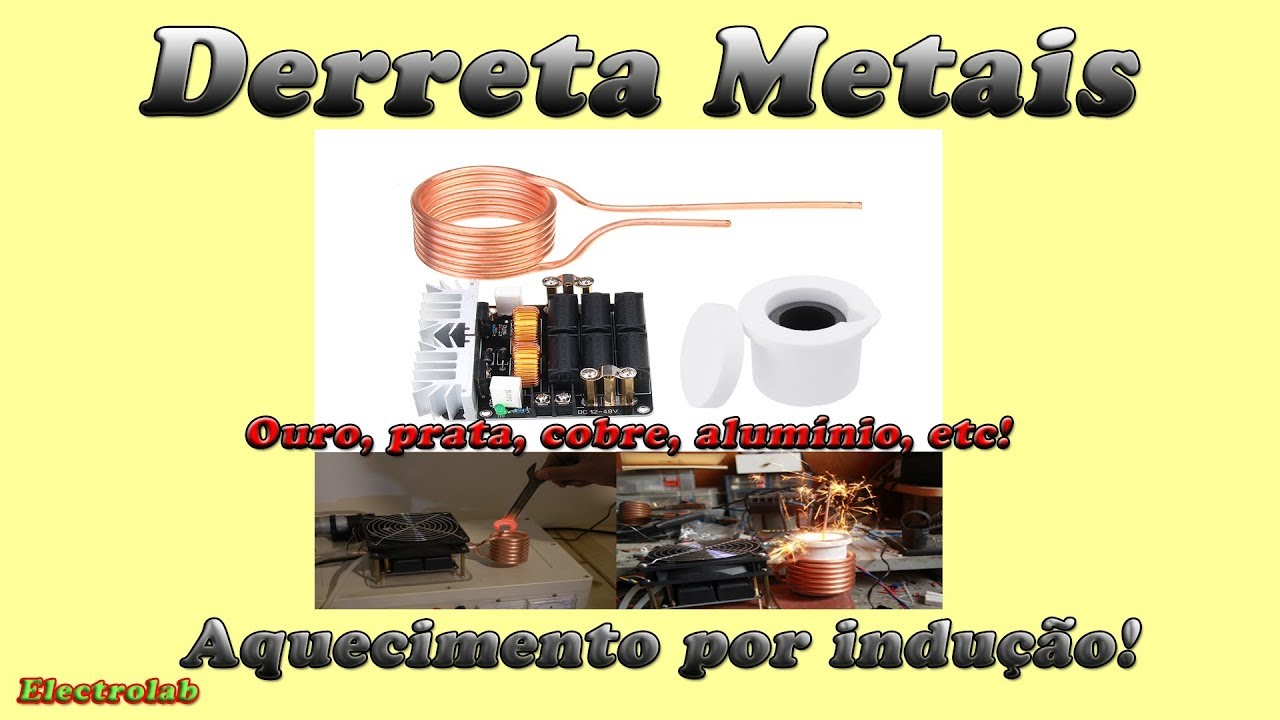 Fundição de metais por indução eletromagnética!!