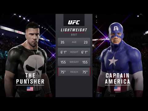 Punisher vs. Captain America (EA Sports UFC 2) - Crazy UFC 👊🤪