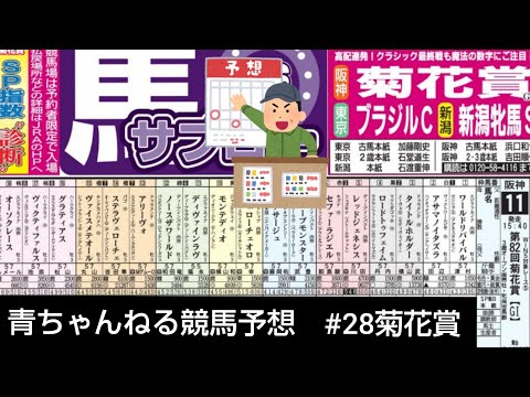 【競馬予想#28】2021年10月24日第82回菊花賞@阪神競馬場芝3000m