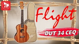 Video thumbnail for Укулеле FLIGHT DUT 34 CEQ (Tenor Electro Ukulele) by PopMusicRu