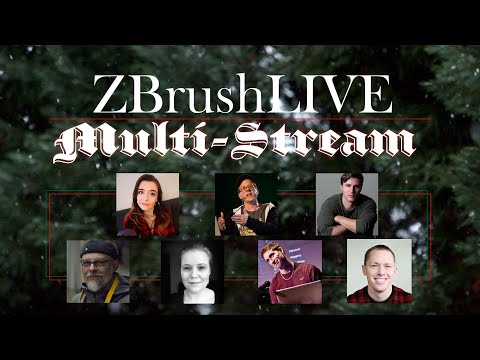 ZBrushLIVE Multi-Stream Event - A Christmas Carol Sculpting Theme - December 21st at 6:00pm PST