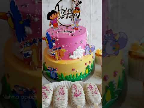 @short /Dora theme cake ❤️