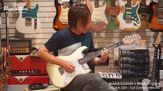 Video thumbnail for Blue Guitars - BLACK CLOUD | Black Smoker SIGMA SSH - Tail Green Metallic by Blue Guitars