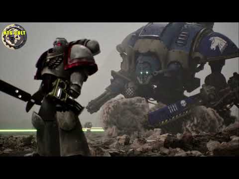 Epic Cinematic Space Marines Imperial Knight vs Eldar Wraith Knight - DoW2 Codex Edition