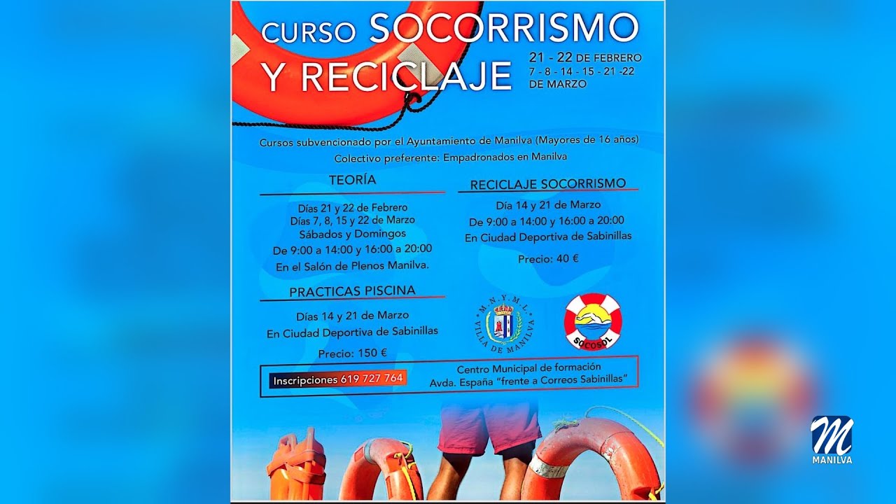 Cursos de Socorrismo y Reciclaje