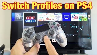 PS4: How to Switch User Profiles