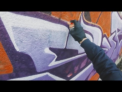 ABANDONED Building GRAFFITI Piece /// RAW 002