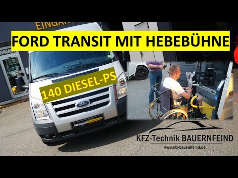 Ford Transit mit Hebebühne! 2.0 TDI mit 6-Gang-Schaltgetriebe