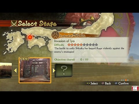Samurai Warriors 4 Campaign Walkthrough (PS4) Legend of Shikoku Part 3 - Invasion of Iyo