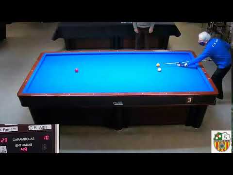 LLIGA CATALANA 3 BANDES 2ª. DIV  -  S.B. FOMENT MOLINS B  vs  C.B. ALBA