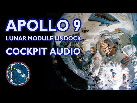 APOLLO 9 - Lunar Module Cockpit Audio - Undock Sequence [HD source, real time] (1969/03/07)