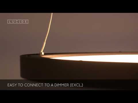 Lucide 46403/48/30 - LED Dimmable chandelier on a string VIDAL LED/48W/230V d. 58 cm black