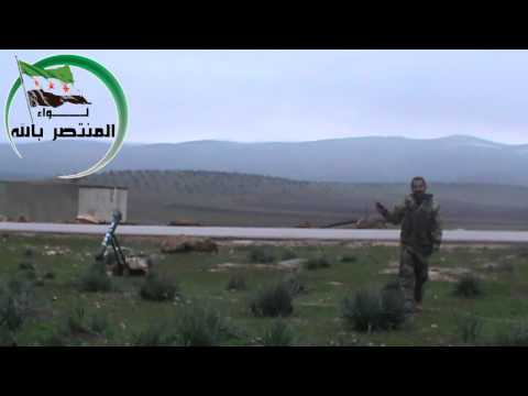 استهداف تجمعات قوات النظام في بلدة كفرنبودة في ريف حماة بواسطة صاروخ محلي الصنع من قبل لواء المنتصر بالله