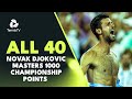 Novak Djokovic: All 40 ATP Masters 1000 Championship Points & Trophy Lifts! ?
