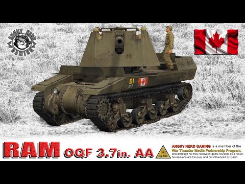 War Thunder: OQF 3.7-inch AA RAM, Canadian / British, Tier-3, SPAA / Tank Destroyer