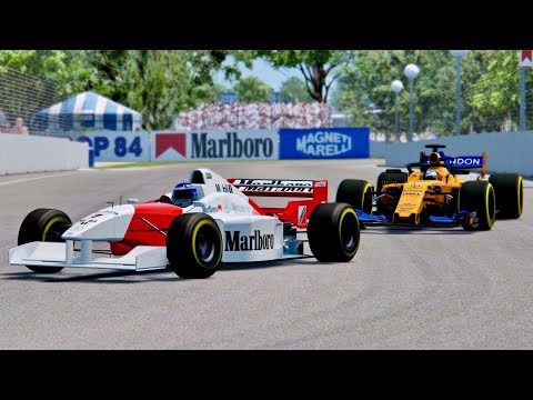 McLaren F1 2018 vs McLaren F1 1996 - Adelaide
