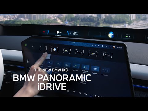 BMW Panoramic iDrive Widgets | The New BMW iX3