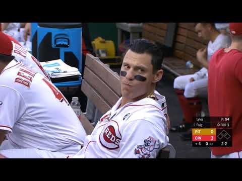 Derek Dietrich hits three home runs in three consecutive at bats vs the Pirates, a breakdown