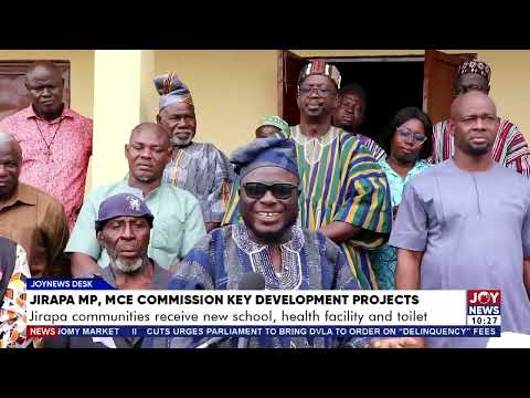 Jirapa MP, MCE Commission Key Devt Projects: Jirapa communities receive new school, health facility