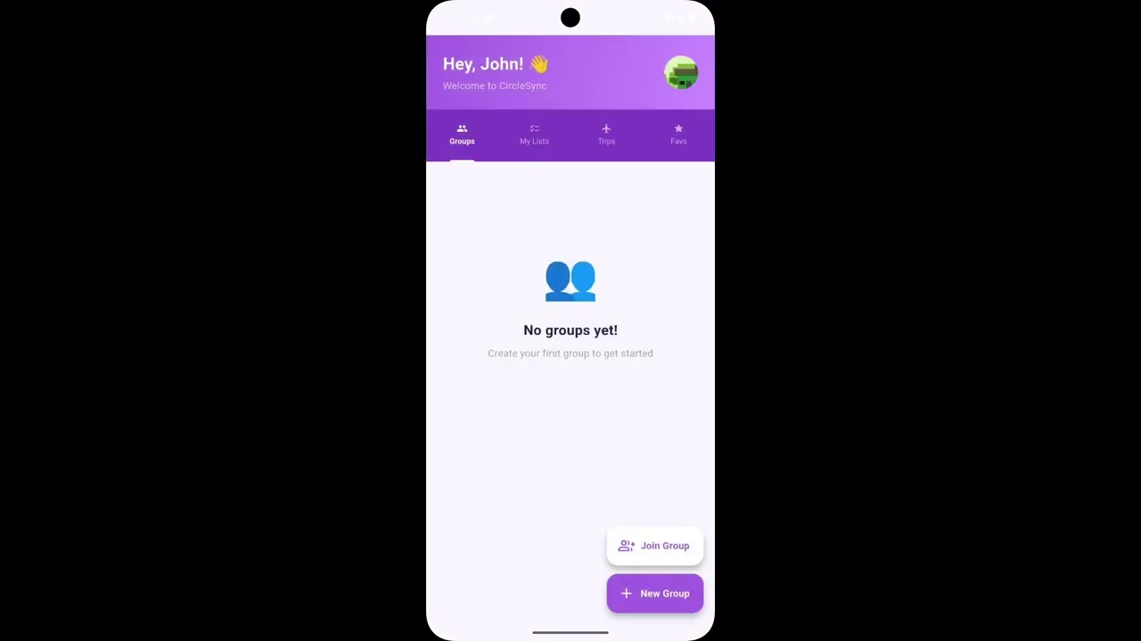 CircleSync Login and Create