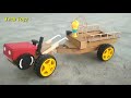 How To Make Mini Tractor Trolly At Home Small Tractor Kaise Banaye Tech Toyz