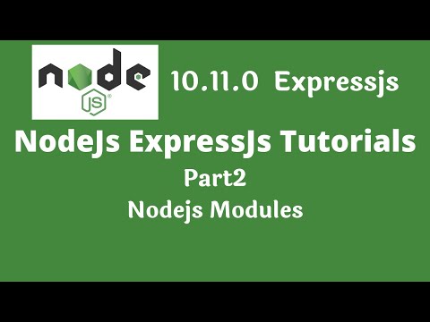 Nodejs tutorial Modules in nodejs part2