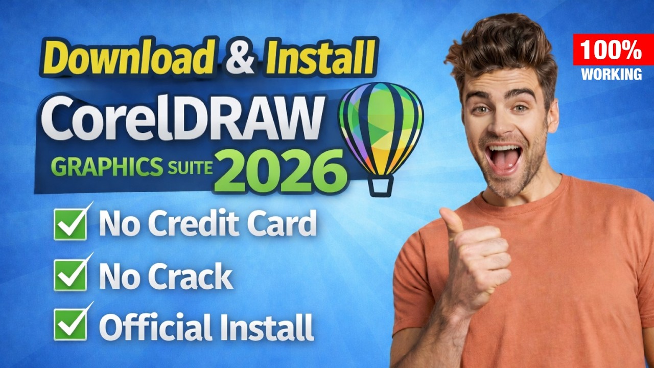 How to Setup CorelDRAW Graphics Suite 2026 | Free Download & Install Guide from OFFICIAL Website
