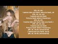 Take You Back - Sabrina Carpenter (lyrics)