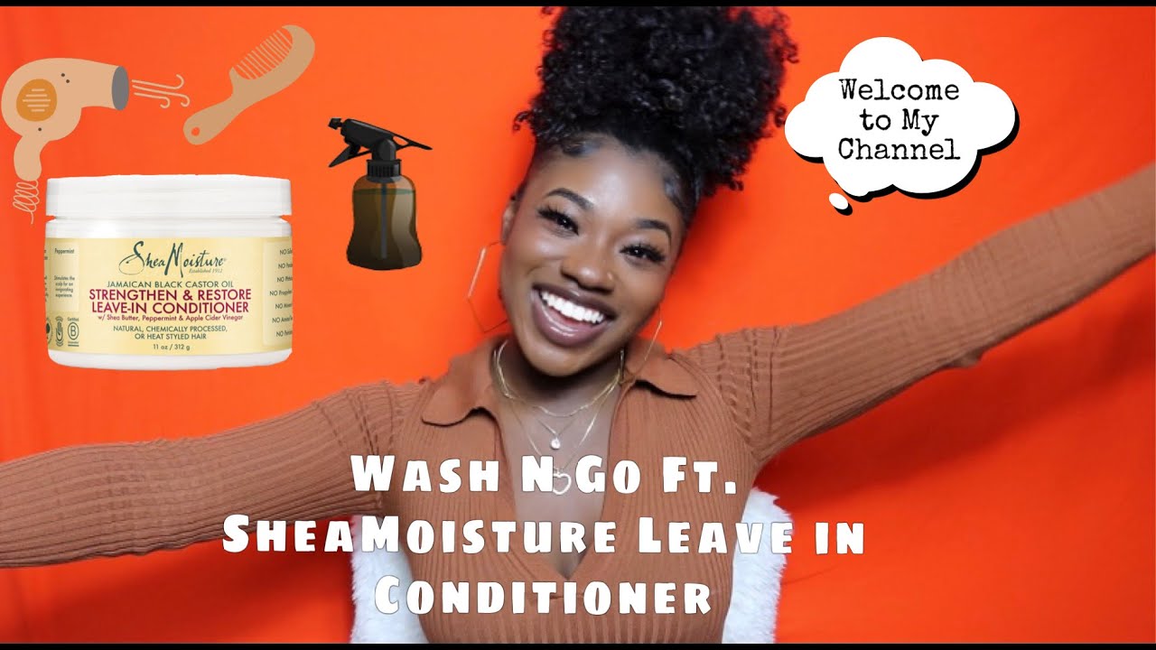 WASH N GO(STRAIGHT TO CURLY) FT.SHEA MOISTURE LEAVE IN CONDITIONER