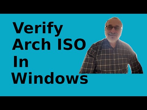 Arch Linux Verify ISO in Windows