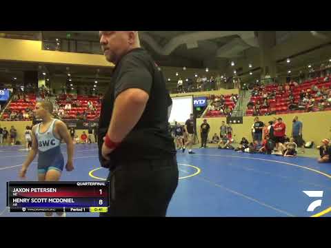 98 Lbs Quarterfinal - Jaxon Petersen, NE Vs Henry Scott McDoniel, AR Fb6f