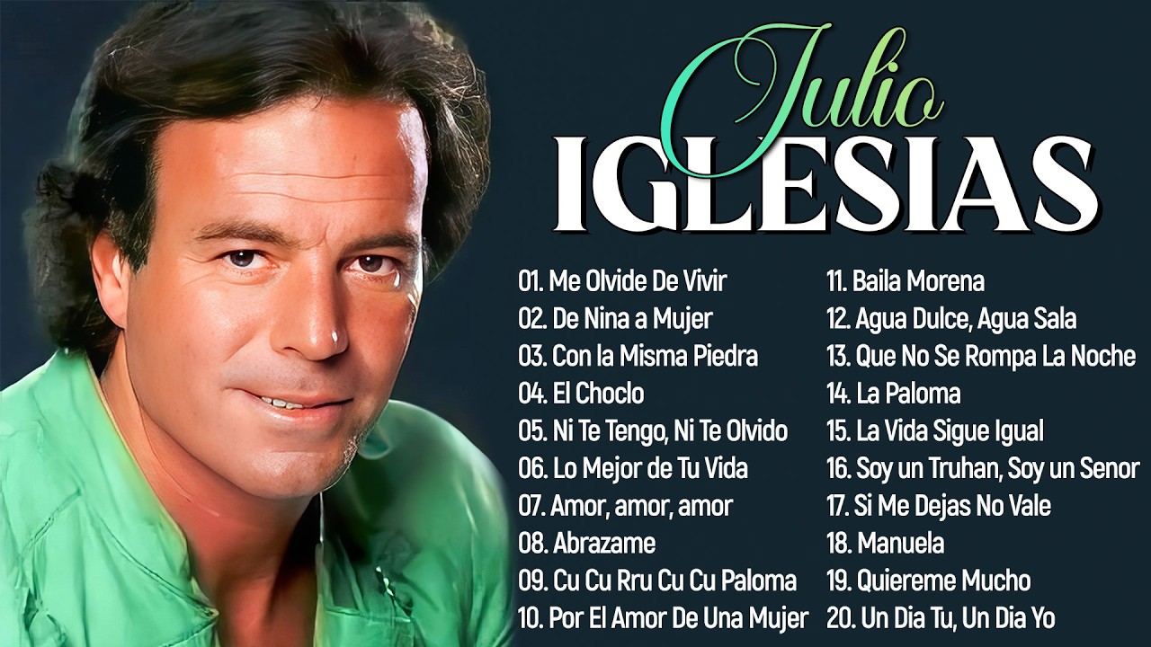 Julio Iglesias 30 Grandes Éxitos, Sus Mejores Canciones - Baladas Clásicas De Julio Iglesias