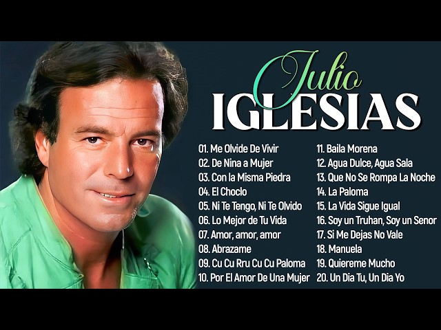 Julio Iglesias 30 Grandes Éxitos, Sus Mejores Canciones - Baladas Clásicas De Julio Iglesias SDDEFAULT Thumbnail