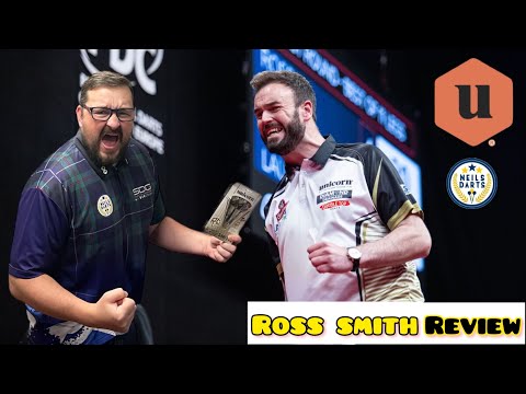 ROSS SMITH TWO TONE 90% TUNGSTEN STEEL TIP DARTS BY UNICORN Launch 2023