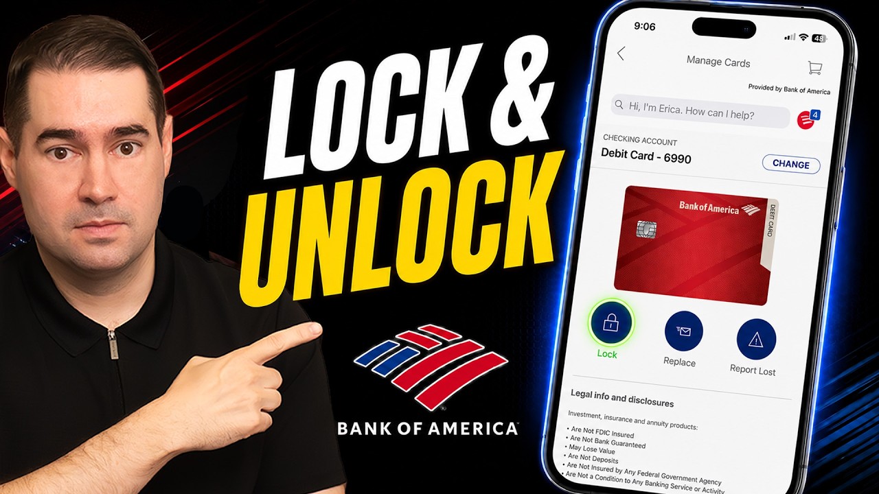 How to Lock and Unlock your Bank of America Debit Card