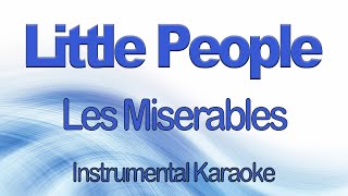 Little People   Les Miserables Instrumental Karaoke with Lyrics