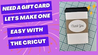 Let's Make An EASY Coffee Gift Card Holder