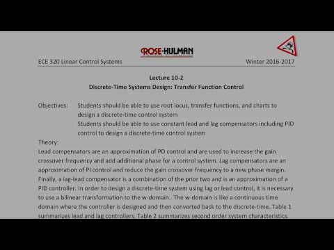 ECE320 Lecture10-2a: Discrete-time Systems Design