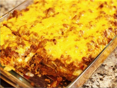 Simple Mexican-Style Casserole: Made with Jiffy Corn...