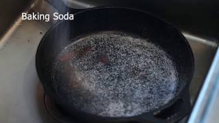 How to clean a burnt Cast Iron Pan