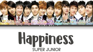 Super Junior (슈퍼주니어) - Happiness (행복) [HAN | ROM | ENG Color Coded Lyrics]