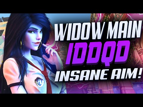 WHEN IDDQD SWITCH AS WIDOW! INSANE AIM! [ OVERWATCH SEASON 23 TOP 500 ]