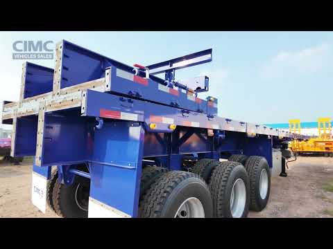 CIMC 3 Axle Extendable Flatbed Semi-tralier