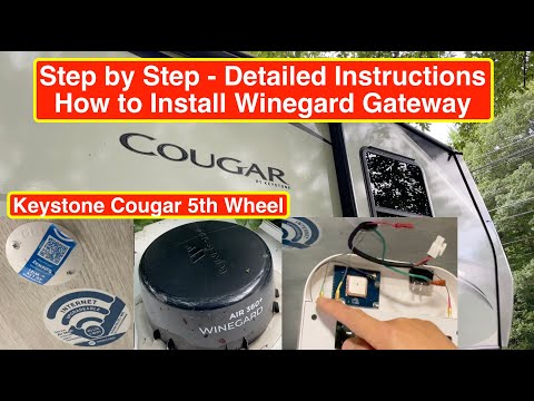 Step by Step How to Install Winegard Gateway 4G LTE with 360+ Connect V2 in a Keystone Cougar RV