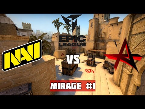 1/4 Финал. NAVI vs AKUMA. Map-1 Mirage. EPIC CIS League Spring 2021