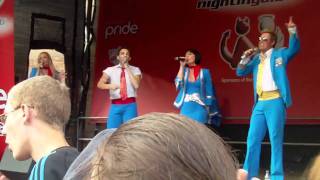 Birmingham Pride 2010 Scooch Eurovision Flying the flag LGBT Gay