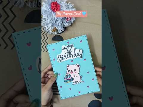 DIY Beautiful Homemade POP UP Card Ideas tutorial! #shorts #trending #ytshorts #viral #short