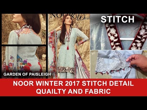 Noor Garden of Paisleigh Fall Winter 2017 Stitching Quality  - Saadia Asad Branded Dresses