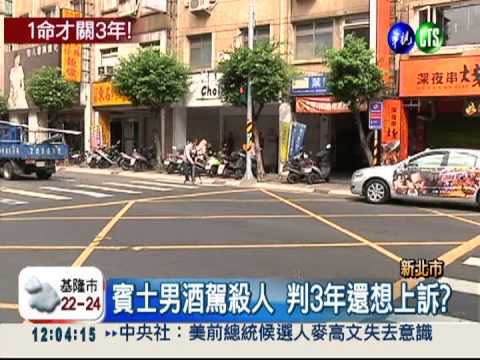 酒駕肇逃判3年 受害家屬痛批